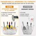 7.5L Ice Buckets for Parties 2 Pcs, Upgraded Thickened Acrylic Ice Bucket Set with 2 Scoops,Large Clear Beverage Tub, Champagne Bucket and Drink Bucket for Wine,Beer,Cocktails and Mimosa Bar Supplies