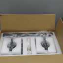 Modern Bathroom Vanity Light 2-Lights Black Crystal Bathroom Wall Light Vanity Light Fixtures12.59-inch Modern Minimalist Design