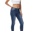 GUNLIRE Women's Fleeced Lined Jeans Winter Skinny Fit High Waisted Thicken Stretch Thermal Warm Pants