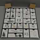 SUNGIFT Wooden Advent Calendar, Christmas Countdown Calendar Boxes with 24 Drawers and Numbers to Fill 2025, DIY Reusable Advent Calendar Decoration Xmas Gift for Kids, Adults, Family, Friends