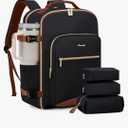 Travel Backpack for Women & Men, Airline Approved Carry On Luggage with 3 Packing Cubes, TSA Overnight Bags, Waterproof Personal Item Bag, Weekender Essentials Backpacks fits 17" Laptop