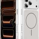 Lunivop Phone Case Compatible with iPhone 17 Pro Case 6.3'' Compatible with Magsafe Yellowing Resistant Magnetic Military - Grade Drop Rugged Protection for 17 Pro 6.3 inch (White)