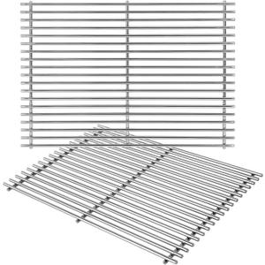 SHINESTAR 18.75" Grill Grates Replacement for Weber Genesis II/LX 300 Series with 3 Burner Gas Grills, Genesis II E-310 SE-310, LX E/S-340, Stainless Steel, 66802 & 66095, 2-Pack