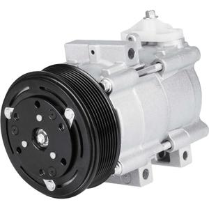 AC Compressor with Clutch for Ford F-250 350 450 550 Super Duty 5.4L 1999-2001, 6.0L 2003-2007, 6.8L 1999-2003, Excursion 5.4L 6.0L 2003-2005, F53 6.8L/LCF 4.5L/Lobo