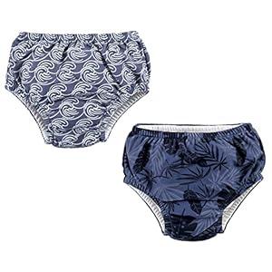 Hudson Baby Unisex Baby Swim Diapers, Tropical, 3 Toddler