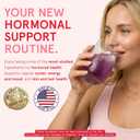 Peach Perfect Inositol Powder Multivitamin, Strawberry Acai Flavor – 4g Myo & D-Chiro Inositol, DIM, Zinc, Magnesium Glycinate, Vitamin D3 – Supports Women’s Health, Cycle, Energy, 30 SVG