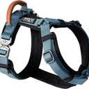 MADE TO ROAM Premium Explorer Harness - Y-Shaped Dog Harness with Adjustable Durable Nylon, Soft Padding, Metal Buckles and Leather Handle for Small, Medium, Large Dogs (California Horizon, Size 7)