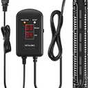 HiTauing Aquarium Heater, 300W Fish Tank Heater with LED Digital Display & 5 Safety Protection, Submersible Aquarium Heater with 2 Suction Cup and 8.2Ft Cord for 40-75 Gallon Fish Tank.