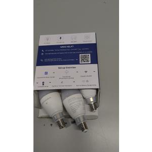 Lightinginside E12 Smart Light Bulbs 60W Equiv., 500LM 6W RGBCW Candelabra Chandelier Candle Bulb Works with Alexa/Google Home/Smart Life, 2.4G WiFi Bluetooth Bulbs, No Hub Required, ETL Listed, 3PCS