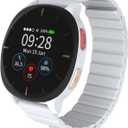 Audar E2 Senior Smartwatch with Fall Detection & SOS, 24/7 Heart Rate, Blood Pressure, SpO & Temperature Monitoring, IoT AI Wellbeing Reports/Health History, Cloud Dashboard, No Cell Phone/App Needed (Grey & Black)