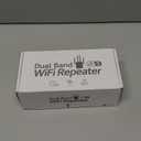 WiFi Extender Signal Booster,WiFi Extender Supports 105 Devices, 1.2Gbps Home Signal Booster,Dual Band 5GHz/2.4GHz, WiFi Booster Up to 12880 Sq.ft, EasyMesh Compatible, One Ethernet Port (white)