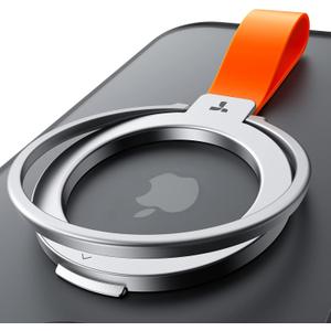 TORRAS 2025 Upgrade (Gen 5.0) Magnetic Phone Grip Holder Kickstand, Fit for MagSafe Ring Removable, for iPhone 16,15, 14, 13 12 Pro/Max Samsung Galaxy, Google (Silver), Ostand Ring