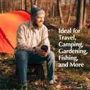 Handy Laundry Folding Step Stool - Sturdy Enough Collapsible Stool to Support Adults and Safe Enough for Kids - Opens Easy with One Flip - Great for Kitchen, Bathroom or Bedroom (Black - 9 Inch)