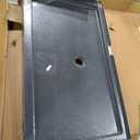 DreamLine SlimLine 36 inch D x 60 inch W x 2 3/4 inch H Center Drain Single Threshold Shower Base in Slate Gray