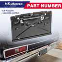 Rear License Plate Tag Bracket with Hinge Compatible with 1968-1972 Chevy Impala Chevelle Camaro Caprice Monte Carlo Nova