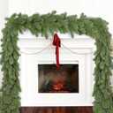 6FT Pine Christmas Garland, Artificail Greenery Garland, Realistic Cedar Spruce Garland for Holiday Mantel Fireplace Table Centerpiece Decoration