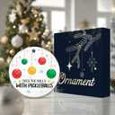 3 x Pickleball Ornament 2025, White Elephant Gift  Deck The Halls with Pickleballs Holiday Decoration  Gift for Pickleball Players, Coaches, and Fans  Ceramic Sports Ornament for Tree or Stocking
