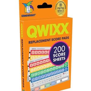 Gamewright Qwixx, Replacement Score Cards Action Game Multi-colored 1 Pack