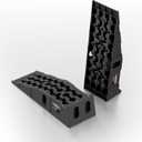 Heavy-Duty Vehicle Service Ramps - 1 Pair Professional Auto Maintenance Lifts for Trucks & SUVs, High-Lift Tire Ramps for Underbody Oil Change, Integrated Support for Jack Stands