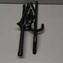 GLEAM Guitar Stand - Adjustable Fit Electric, Classical Guitars and Bass, Load Capacity 20LB, Accessories, Folding Type Black