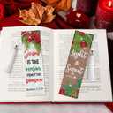 8 Pieces Christian Bible Verse Diamond Art Bookmarks 5d Christian Beaded Bookmark Acrylic Tassel Bookmark for DIY Making Beginners Kids Adults Arts Craft Supplies (Christmas Christian)