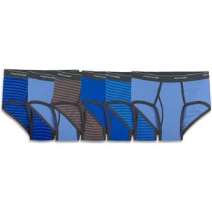 Fruit of the Loom Men's Underwear Briefs, Tag Free & Moisture Wicking, Assorted Color Multipacks (X-Large)