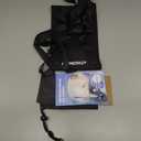 Airplane Foot Hammock, No Collapse Foot Rest for Plane Travel with Extended Adjustment Strap, Portable Desk Foot Hammock with Thickened Foam, Foot Sling Travel Essentials to Relax Your Feet (1 Pc Black)