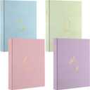 4 Pcs Aesthetic 3 Ring Binder Sturdy 1 Inch Cute Binder Fits 11" x 8.5" Letter Sized Paper for Women Men School Office Home Supplies Work Organize Paperwork, 4 Colors (Cute)