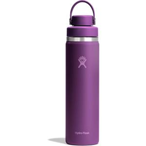 Hydro Flask Water Bottle - Insulated Stainless Steel - Wide Mouth Flex Chug Lid, Non Spill, Leakproof in 24 Oz Beachplum Purple