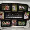 Jerry & Maggie 8 Opening Family Photo Frame 22×17, Family Picture Frame Selfie Gallery Collage Wall Hanging For 6×4 Photos 8 Pack, No-Assembly 3D Design Waterproof Memorial Keepsake, Black