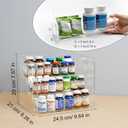 3-Tier Vitamin Storage Organizer, Organizer For Vitamin Bottles And Medicine Bottle, Vitamin Bottle Organizer For Countertop, Bathroom Cabinet Storage Items Are Clearly Visible