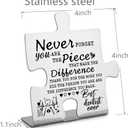 Thank you, Appreciation gifts for Dentist Decor Sign, Going Away Gift, Retirement Gift for Dentist, Never forget you are the Piece that Made the Difference, Unique Gifts for Dentist-DX143