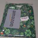 Mens St. Patrick's Day Shirt Hawaiian Shirts for Women Irish Clover Printed Casual Short Sleeve Summer Beach Top Costume (Green, XXL)