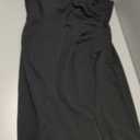 WOOSEA Women Sleeveless V Neck Split Evening Cocktail Long Dress L