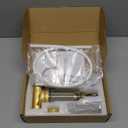 WHC40 Sediment Filter, 40 & 100 & 200 Micron Reusable Spin Down Sediment Water Filter, Whole House Water Filter for Well Water, Home Pre-filtration System, 1" MNPT + 3/4" FNPT + 3/4"MNPT