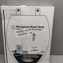 KOHLER Stonewood Quiet-Close, Elongated Toilet Seat Soft Close, Durable Wood, Easy Installation, Universal Fit, Home Essentials, White Finish, K-20466-0