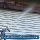 M MINGLE 4 in 1 Pressure Washer Nozzle, Downstream Soft Wash Nozzle Kit, All Metal 4 Way Washing Tip Holder, 1/4" Quick Connect for House Wash Gutter Cleaning