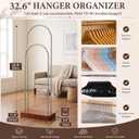 Hushee 2 Pack Large Hanger Stacker Organizer Stand, 32.6" H