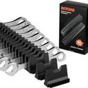 40PCS Modular Wrench Organizer Wrench Holder - Wrench Tool Organizers for Tool Drawer Storage, Wrench Storage Set with Metric & SAE Label, Wrench Rack Tool Gift for Professional Mechanics Men, Black