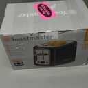 Toastmaster 2-Slice Toaster - Black with Stainless Steel - Kitchen Essential for Sandwich Bread & Breakfast Toast - Toaster with Wide Slots, High Rise Toast Lift & Cool-Touch Exterior