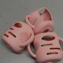 3 Pack Silicone Sleeves Compatible with Dr Brown Wide-Neck Glass Baby Bottles 5 OZ, Anti Breakage Silicone Handles Compatible with Dr. Brown's Glass Bottles for Babies (Pink, 5 OZ)