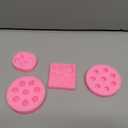 Zixiang Blueberry Raspberry Cherry Strawberry Cake Fondant Molds Berry Series Sugarcraft Gumpaste Silicone Mold for Chocolate Candy Cupcake Topper Decorating Polymer Clay Resin Set Of 4