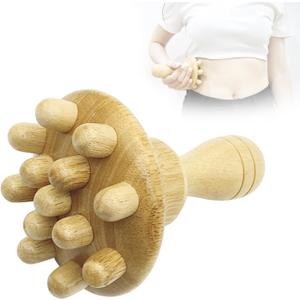 Wood Therapy Massage Tool Wooden Lymphatic Drainage Massager One-Handed Body Sculpting Tools,Physical Therapy Tools, Muscle Scraping Tool,Gua Sha Wood Therapy Tool-5.5 * 4.3 inches (1 Piece Set)