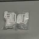 2 x NIIIYTYB 4Pcs Closet Shelf Brackets Wire End Bracket Holders for Closetmaid Shelving Wall Mount Support Hardware with Plastic Caps Closet Shelf Bracket Set for Rubbermaid Closet System