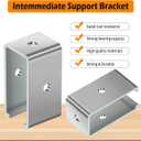 Channel Trolley Track Hanger Bracket for Strut Channel, 1-5/8 Intermediate Support Hange Bracket (4 Pack)