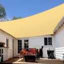 Artpuch Rectangular Breathable UV Block Sun Shade Sail Outdoor Covering Cloth for Deck, Backyard, 16'X20', Sand (Customized)