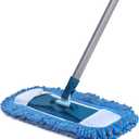 Dust Mop for Hardwood Floors with 57" Long Handle Wet & Dry Mops for Catching Pet Hair and Dust Bunny Microfiber Dust Mops for Vinyl, Wood, Tile, Laminate Flooring