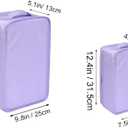 Travel Shoe Bags, Foldable Waterproof Shoe Pouches Organizer-Double Layer (2+2 Purple Shoebags)