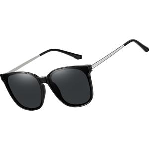 HAOLOTA Womens Cat Eye Sunglasses Oversized Polarized UV400, Lightweight Fashion Shades