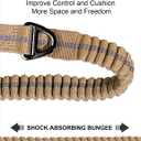 TINMARDA Dog Leashes for Medium Large Dogs Heavy Duty, 4-6FT Shock Absorbing No Pull Dog Leash with Advanced Easy Metal Clip, 2 Comfortable Padded Handles (Coyote Brown)